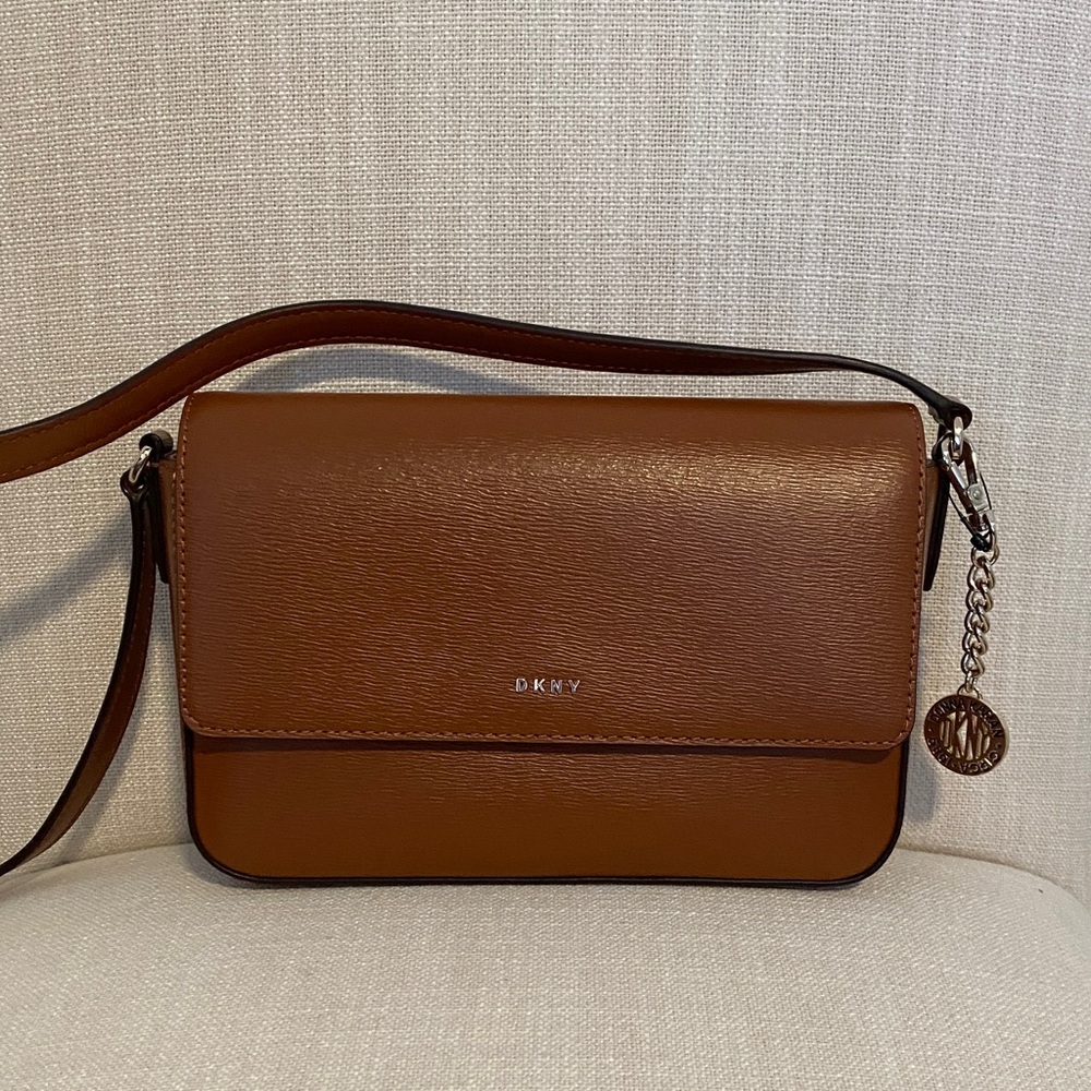 DKNY Brown Crossbody Leather Bag